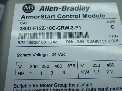 USED ALLENBRADLEY 280DFN10R