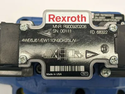 USED REXROTH DIRECTIONAL SPOOL VALVE 4WE6J61/EW110N9DK25L/V