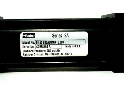 NEW PARKER 01.50 BB2ALU18A 3.000 CYLINDER 0150BB2ALU18A3000