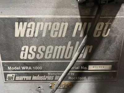 USED 1985 WARREN WRA-1000