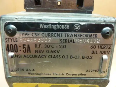 USED WESTINGHOUSE 7524A83G02
