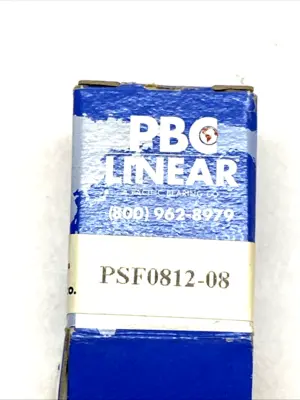 USED PBC LINEAR FLANGED LINEAR SLEEVE BEARING 1/2" ID 1" LONG