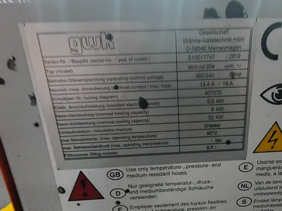 Used GWK TECO CD 90E Temperature Control and Mixing Instruments South Carolina US | ESS Industrial Equipment Sales #1307465