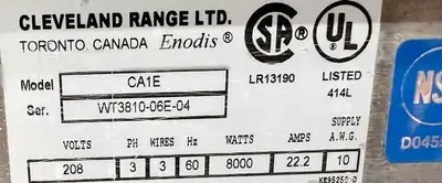 USED GARLAND CA1E