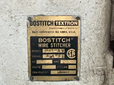 Used BOSTITCH 813AW Miscellaneous Packaging Equipment Ohio US | HGR 24 #1328408