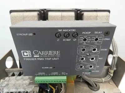 Square D K-600 Low Voltage Power Circuit Breaker 600A 600V Carriere FB600ER RMS