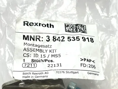 3842535918 | Rexroth  Fastening Kit for Read/Write ID 15/MS-5 - New
