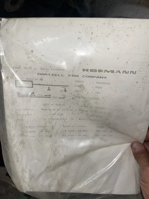 Hoffman Hartzell Fan Co. Shaft Assembly