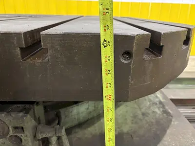 60" X 60" CINCINNATI GILBERT ROTARY TABLE W/ 60" POWER TRAVEL: STOCK #23585