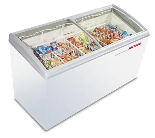 194-0094 AHT Rio S100 Self Contained Sliding Glass Freezer with LED-White
