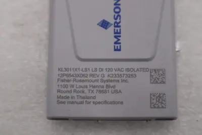 EMERSON DELTAV KL3011X1-LS1 LS DI 120 VAC ISOLATED 12P6543X062 STOCK K-167C
