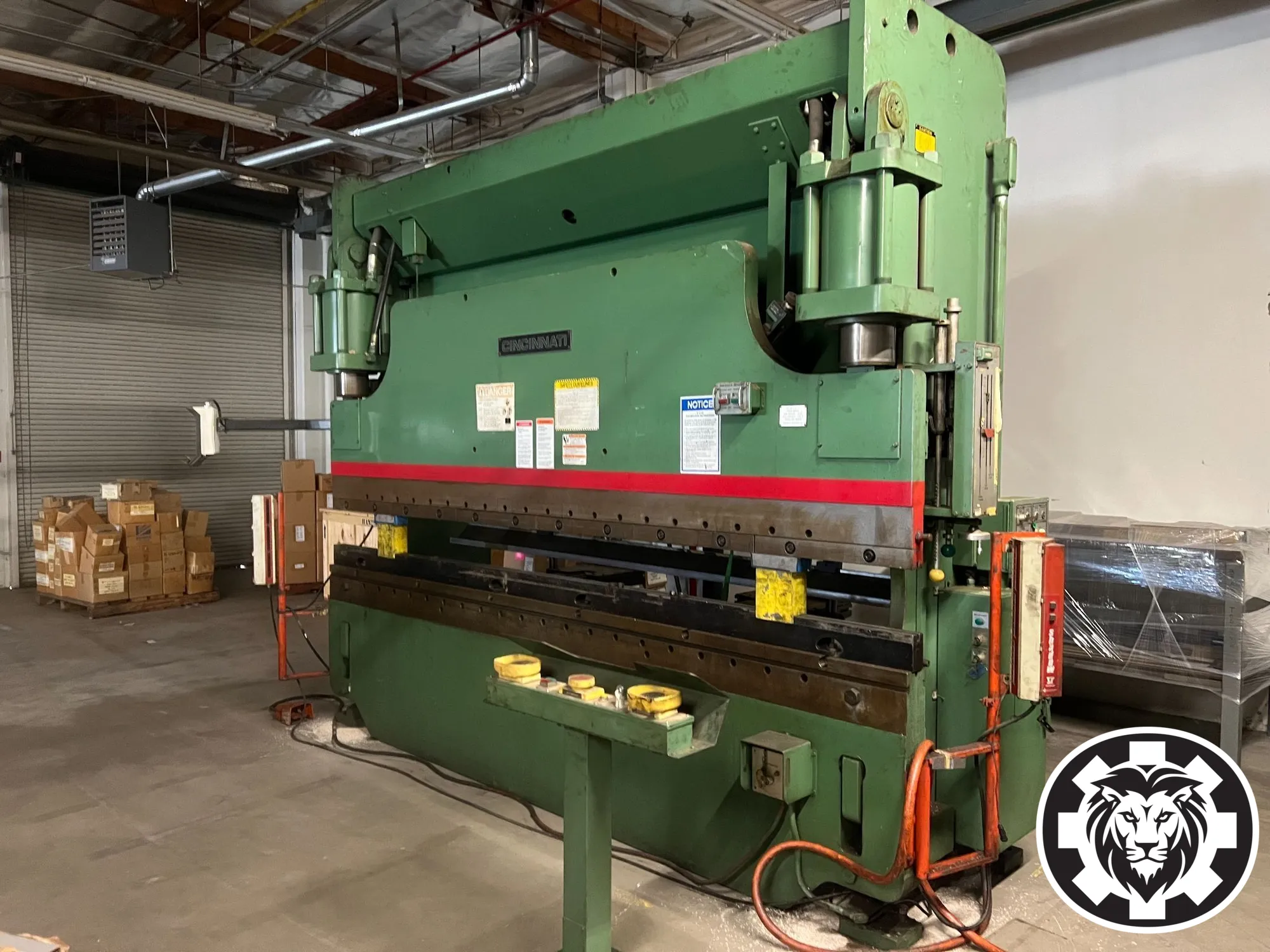175 Ton x 12' Cincinnati 175CB10 CNC Hydraulic Press Brake - Hurco Autobend Control