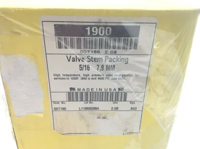 USED CHESTERTON VALVE STEM PACKING 5/16 7,9MM