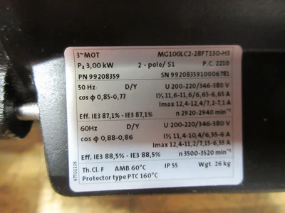 Used GRUNDFOS MG100LC2-2828FT130-H3 Tooling & Accessories (Other) Minnesota US | Machinesused.com #1566302