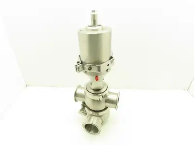 SPX W6300063 Sanitary Valve Flow Valve 2 1/2" Stainless Steel Tri-Clamp Diverter