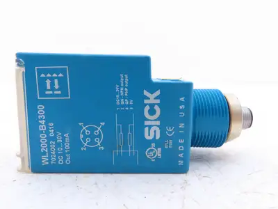 Sick WL2000-B4300 Photoelectric Proximity Sensor 15M Range 10-30VDC
