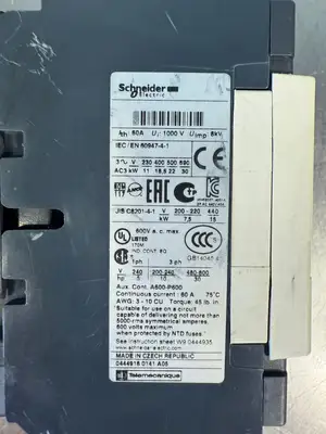 Schneider LC1D40 600V A.C. Max (3.2.4)