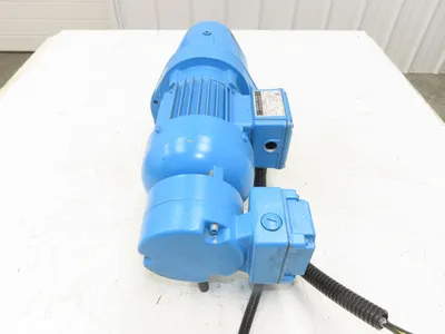 Eberhard Bauer G13-10/DK 74-178-AS/M Inline Gearmotor w/Brake 32rpm 277/480V 3PH