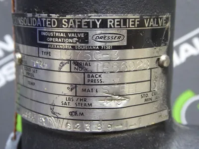 Dresser 1975C-3 Consolidated Safety Relief Valve Size 1 New