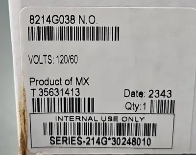 Asco 8214G038 Solenoid Valve MX160 3/4" 2-Way Loc6B6