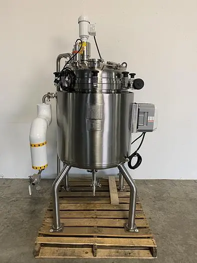 Used 2014 ALLEGHENY BRADFORD 171 LITER STAINLESS STEEL JACKETED REACTOR 45 PSI W/ AGITATOR Jacketed Tanks | Equipment Lab #486075