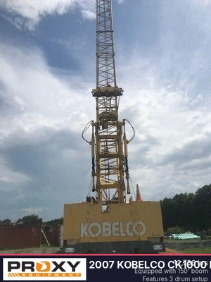 Used 2007 KOBELCO CK1000 III HD Crawler Cranes Florida US | Proxy Equipment #1377908