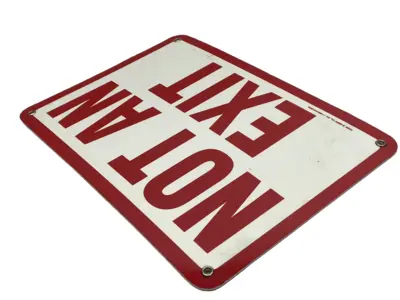 Used EMED Not An Exit Sign 10"X7" LOT OF 4 Safety Products (Other) Michigan US | Maverick Industrial Sales #1400585
