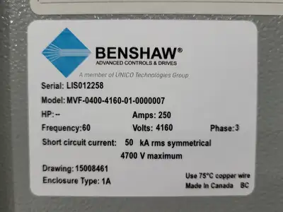 USED BENSHAW MVF-0400-4160-01-0000007