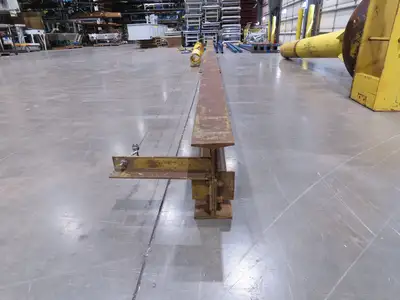1/4 Ton 500 Lb Free Standing Jib Crane 20' Span 12' Height Under Beam
