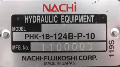 NEW NACHI PHK-1B-124B-P-10 FINAL DRIVE MOTOR PHK1B124BP10