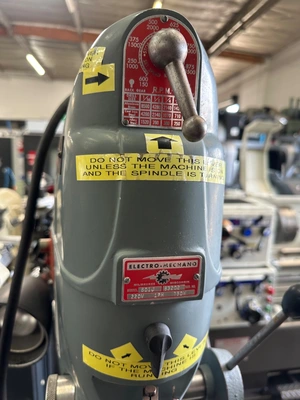 ELECTRO-MECHANO 601J DRILLS, HEAVY DUTY & SENSITIVE, VERTICAL, SINGLE SPINDLE | Wheeler Machinery Sales (2)