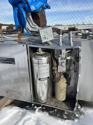 Belshaw 6-wide Donut Fryer w/ Exhaust Hood