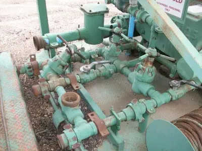 USED NATIONAL JWS-125, 3.5X5 TRIPLEX MUD PUMP PACKAGE