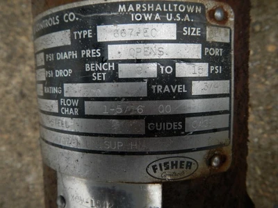 Fisher 1" 300 Class 316 Stainless Steel Control Valve