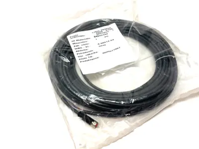NEW BECKHOFF SINGLE ENDED POWER CABLE M8 STRAIGHT 4-PIN 15M