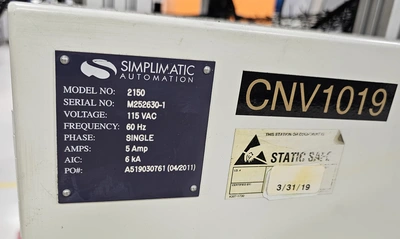 2011 SIMPLIMATIC 2150 WAVE SOLDER PALLET CONVEYOR Wave Conveyor | Tekmart International Inc. (3)