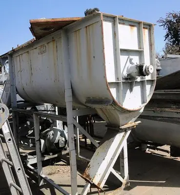 Mixer, Ribbon, 50 CF, Carbon Steel, 25 HP, Double Ribbon #S738431
