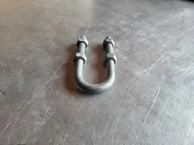 1.8" ID 3.8" OD U Bolt W/ 4 Hex Bolts