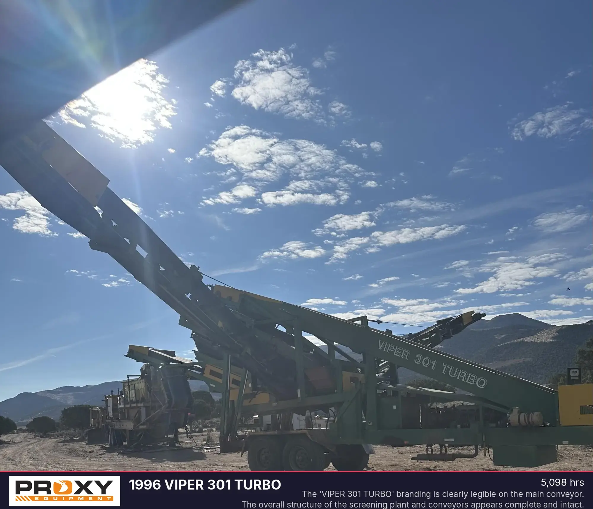 Used 1996 VIPER 301 TURBO Trommel Screener Utah US | Proxy Equipment #1385382