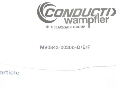 Conductix Wampfler MV0842-0020b Current Collector Shoe 7 Conductor Power Car