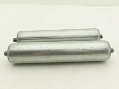 Hytrol 1.9"x 9"BF Steel Gravity Conveyor Roller 7/16" Hex Axle  Lot of 2