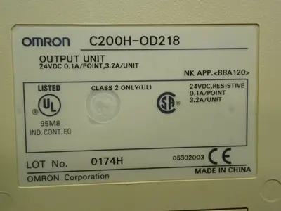 Used OMRON C200HOD218 Input / Output Modules | HGR 24 #747856