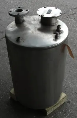 SPC8888  Tank 28 gallon vertical tank, Stainless Steel, flat