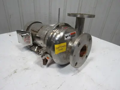 Sterling XBY154PJA 2-1/2" x 2" 1-1/2Hp 208-230/460V Sanitary Centrifugal SS Pump