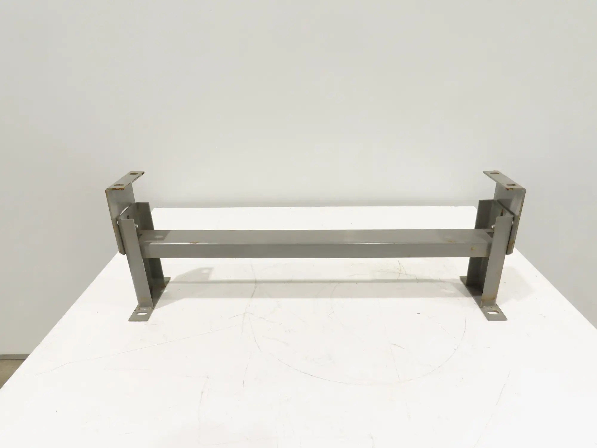 Lewco 34"W Conveyor Leg Stationary Floor Support GRAY 10" to 13-1/2"H