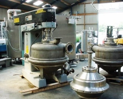 Dorr-Oliver LPCH-30 Merco nozzle centrifuge, 316SS.