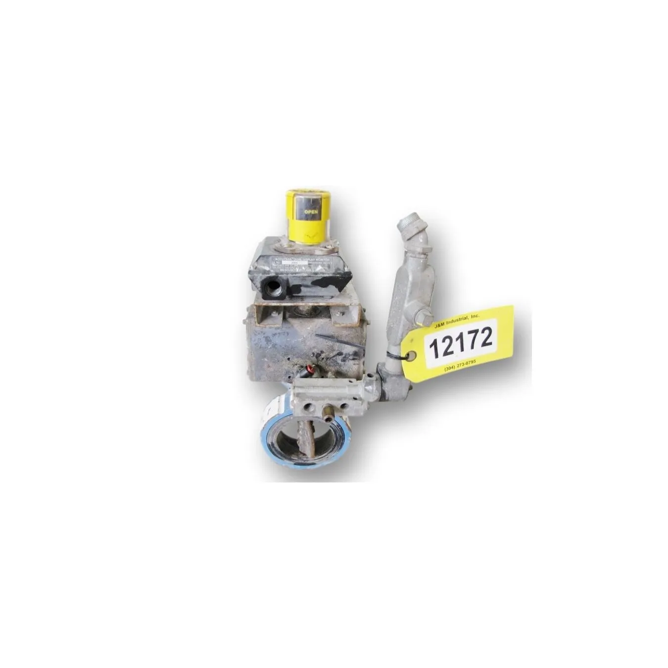 USED 4" KEYSTONE BUTTERFLY VALVE WAFER