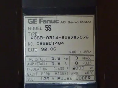USED GE FANUC A06B-0314-B567