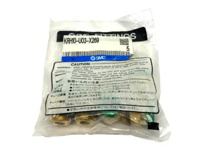 New | in-Stock SMC Pneumatic One-Touch Male Connector Fitting 10mm 3/8" PKG OF 5 Parts (Hydraulics and Pneumatics) Michigan US | Maverick Industrial Sales #1390991