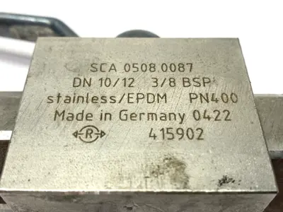 415902 | Stainless Steel Ball Valve 2-Way PN400 DN 10/12 3/8" BSP SHELFWARE - New Other